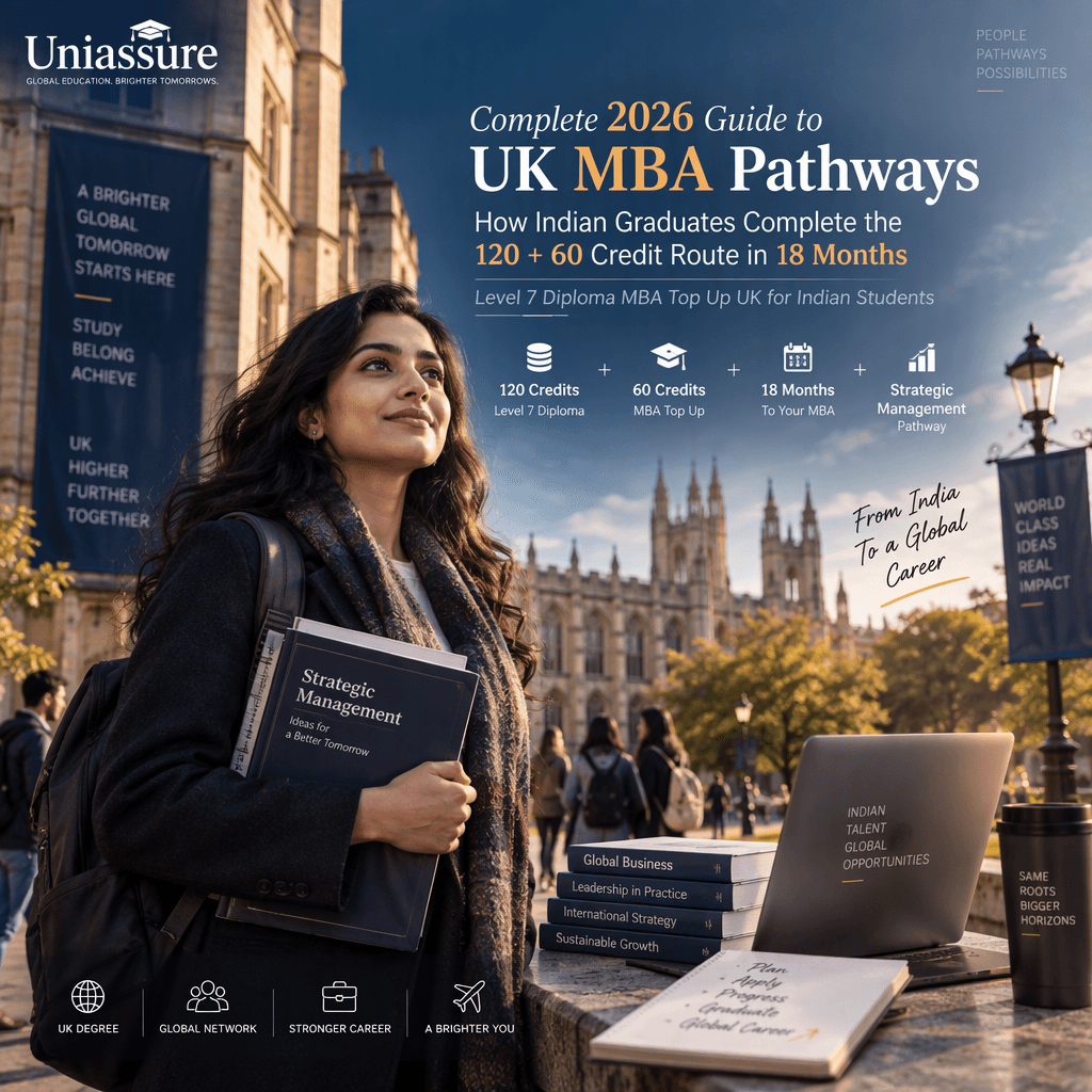Level 7 Diploma MBA Top Up UK for Indian Students 2026